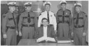 Staff of the Eaton Police Department in 1960