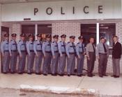 Staff of the Eaton Police Department in 1980