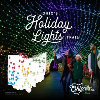 Holiday Lights Trail map graphic