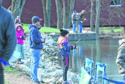 Approximately 100 youth took part in Kids' Fishing Day in 2023.
